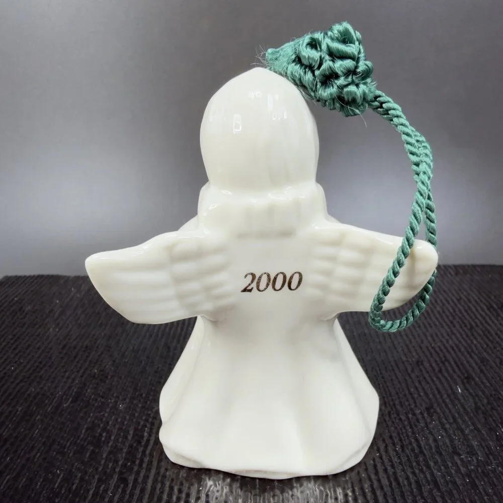 2000 Belleek Choir Of Angels Harp Ornament Porcelain‎ Bell Dayton Hudson NEW Box